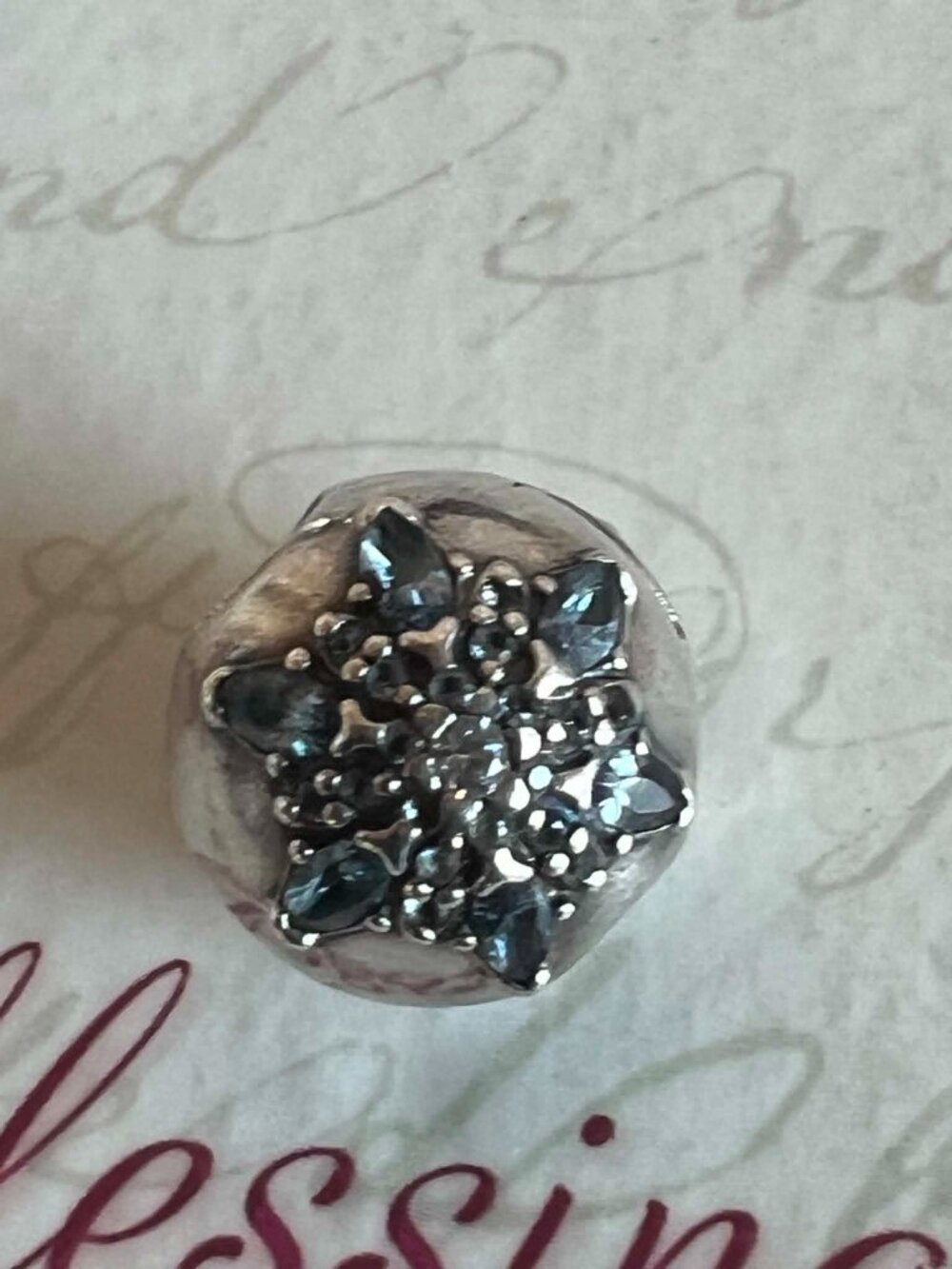 Authentic Pandora Crystallized Snowflake Clip #791997NMB